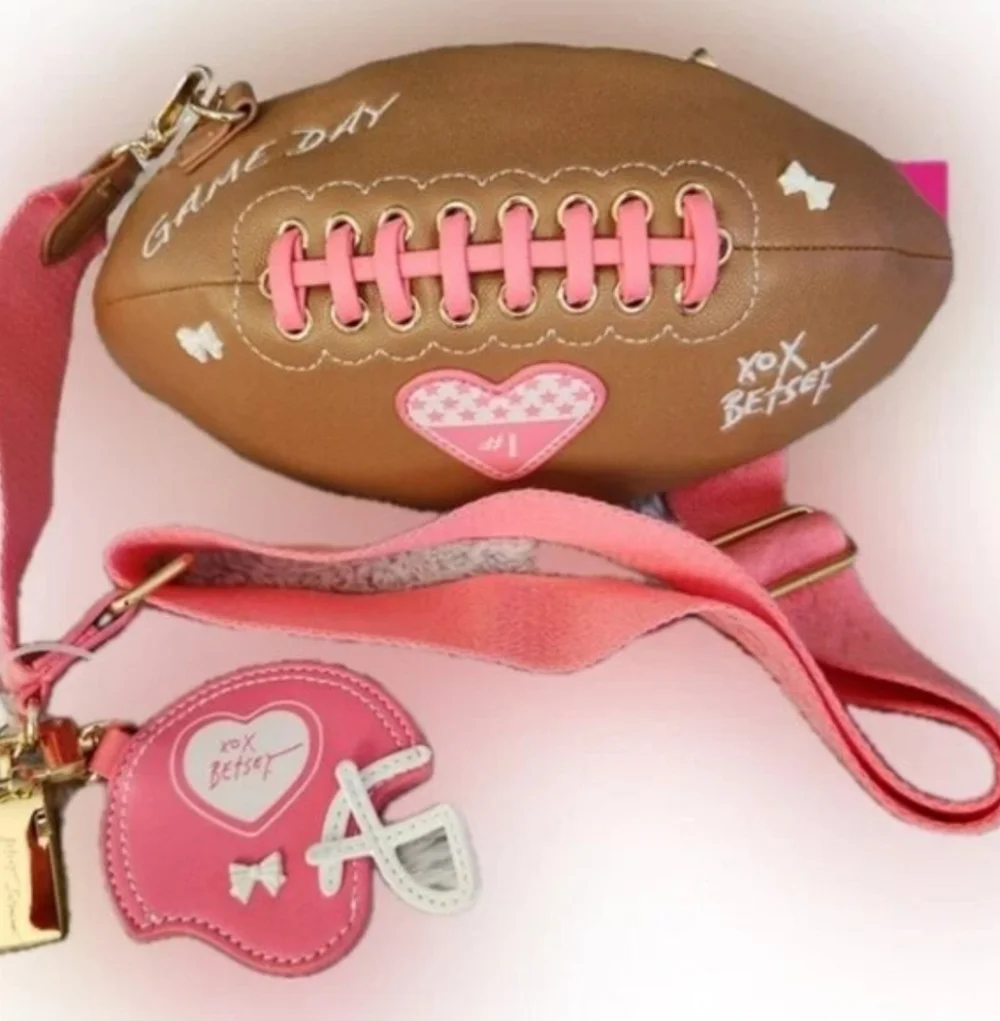 Betsey Johnson Football Crossbody Bag